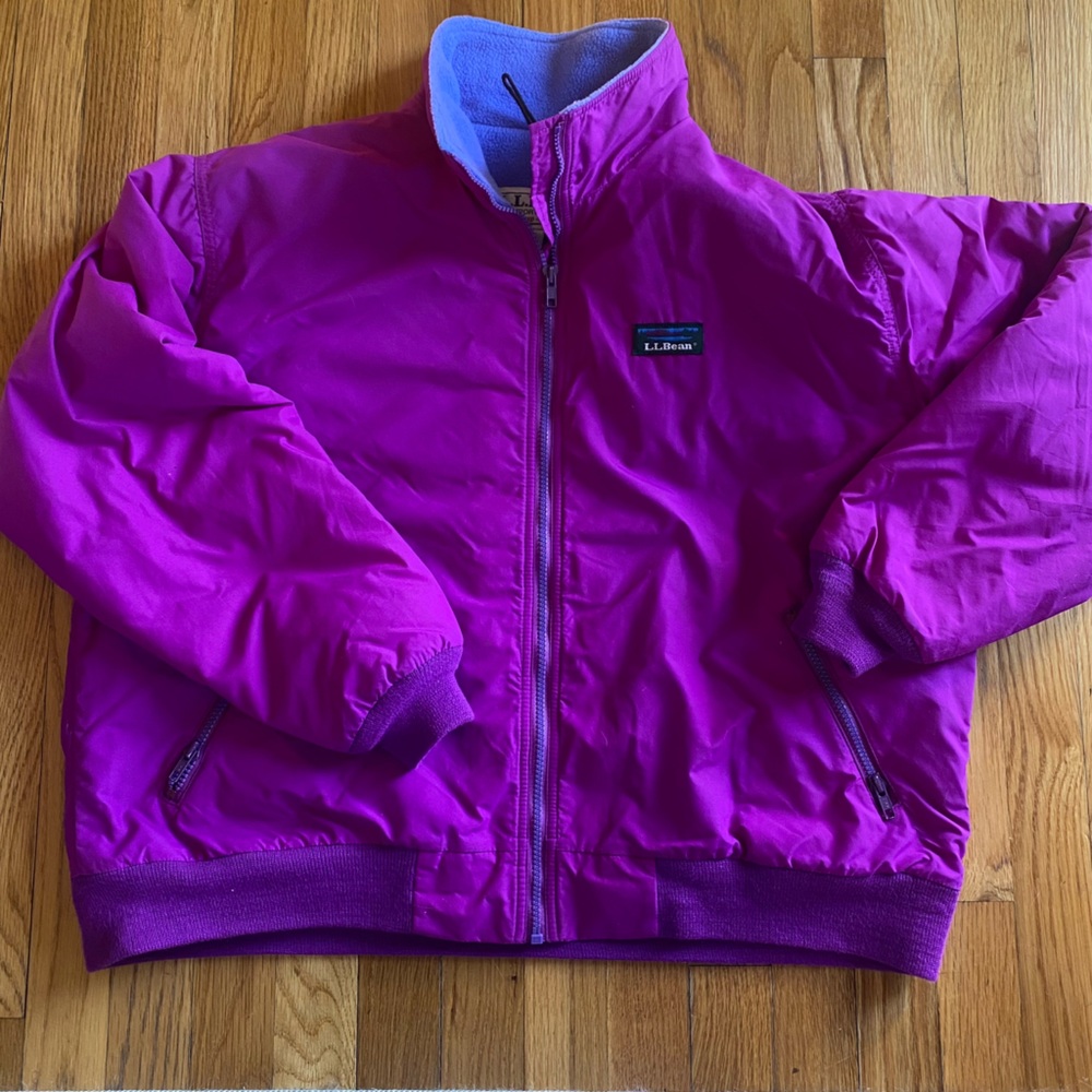 Vintage LL Bean Fleeced Lined Puffer Coat